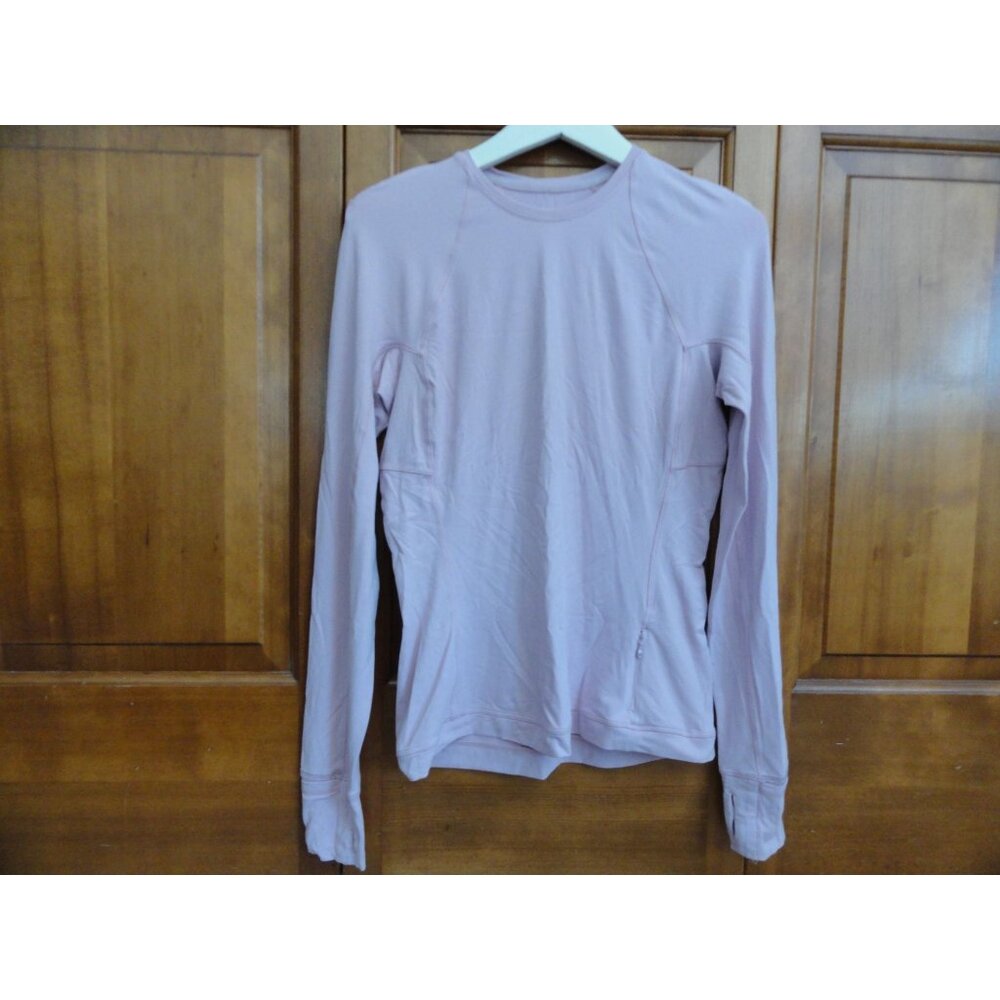 Lululemon It's Rulu Run long sleeve shirt Pale Pink - Womens Size 8